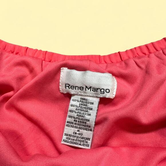 Y2k rene margo coral tiered maxi skirt with stretchy waistband womens size med - Picture 4 of 6